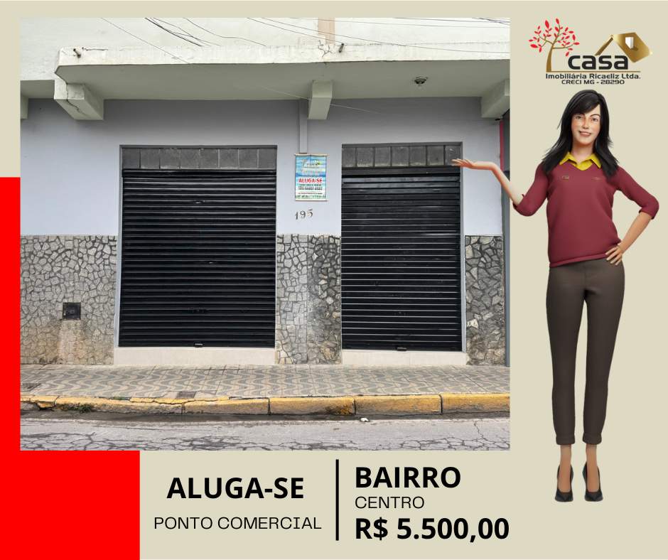 Foto do anúncio: Ponto Comercial para Locação, Itajubá / MG, bairro Centro, 1 banheiro, área total 46 m²